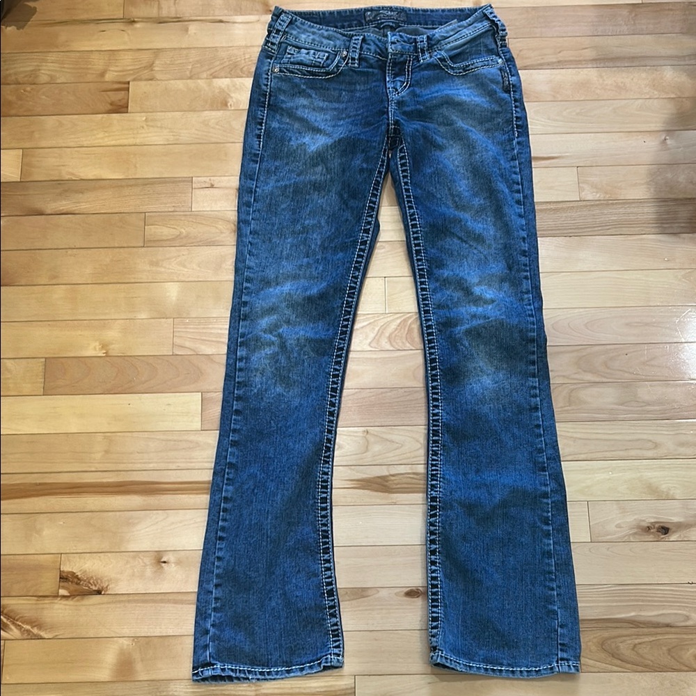 Silver Aiko Bootcut Jeans, 26/33